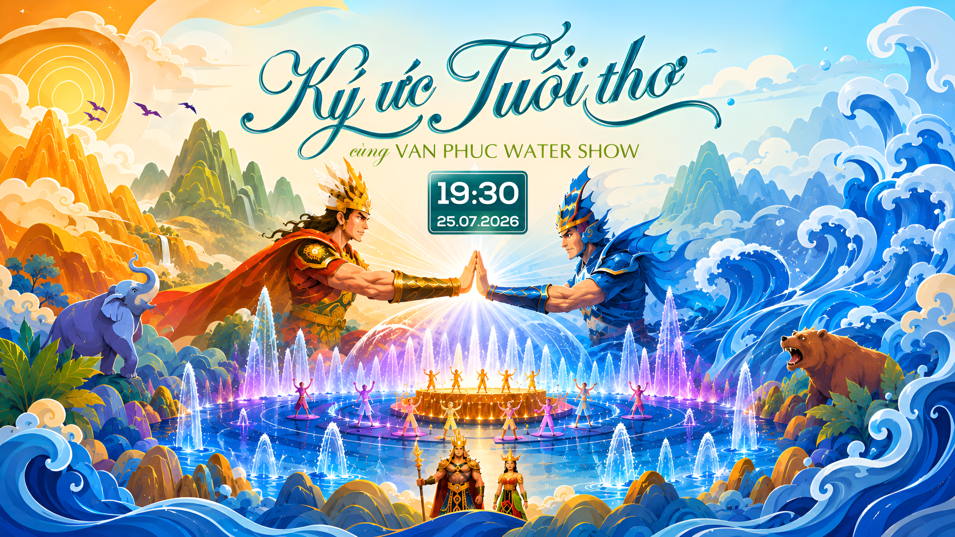 TÁI HIỆN KÝ ỨC TUỔI THƠ CÙNG VAN PHUC WATER SHOW