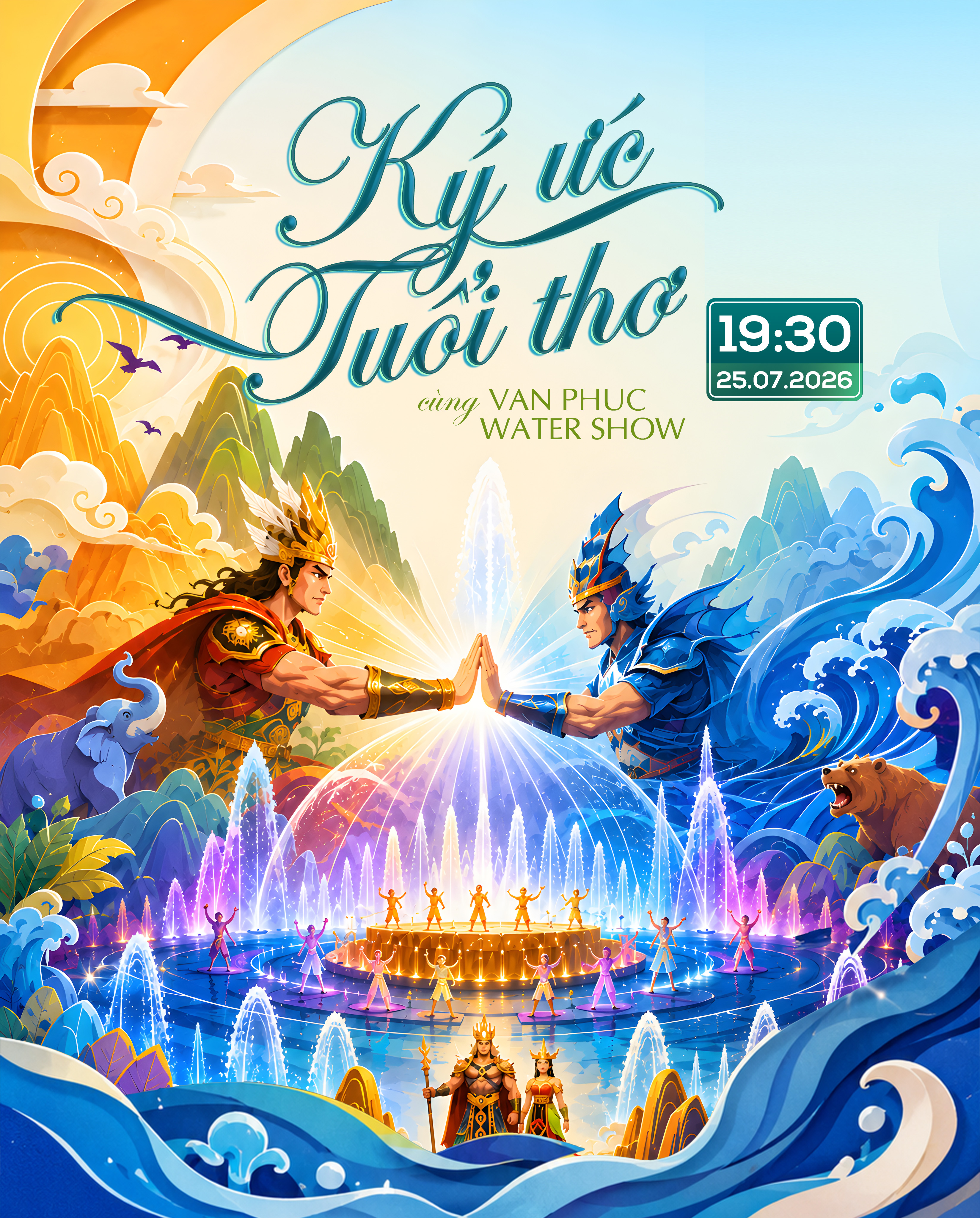 TÁI HIỆN KÝ ỨC TUỔI THƠ CÙNG VAN PHUC WATER SHOW